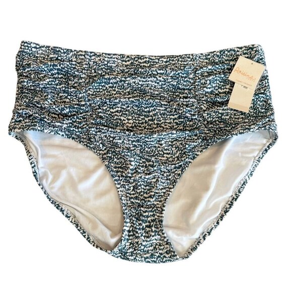 Raisins Curve Trendy Plus Size 22W Blue Costa High-Waisted Bikini Bottoms NWT - Picture 1 of 7